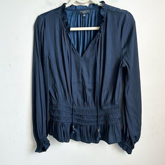 Current Air LA Navy Blouse M - Picture 1 of 7